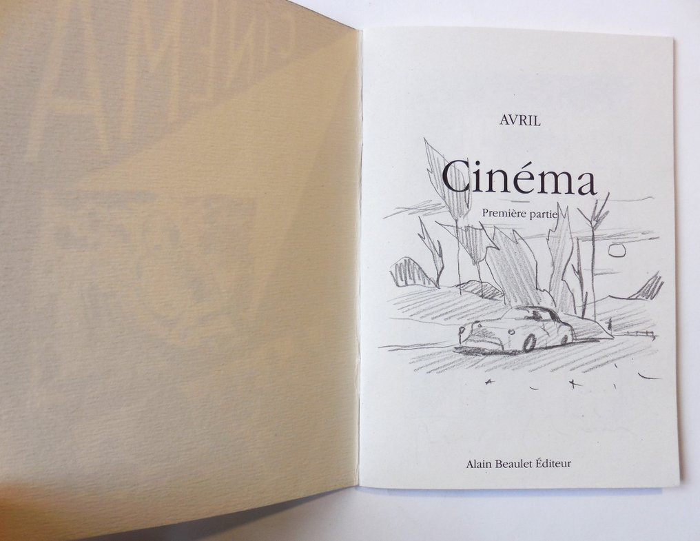 François Avril - Cinéma 1 + dédicace - B - 1 Album - Begrænset udgave - 2007 #4.3