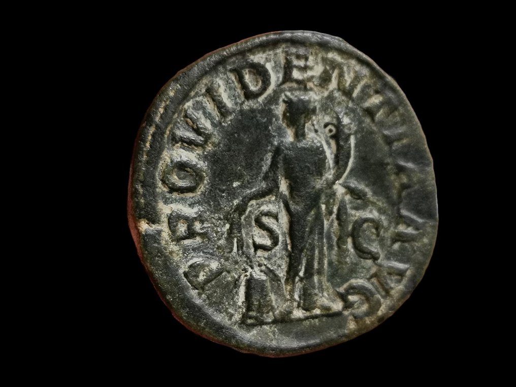 Imperio romano. Alejandro Severo (222-235 e. c.). Sestertius Rome - Providentia #2.2