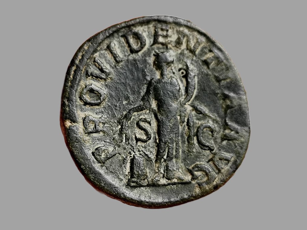 Römisches Reich. Severus Alexander (222-235 n.u.Z.). Sestertius Rome - Providentia #2.1