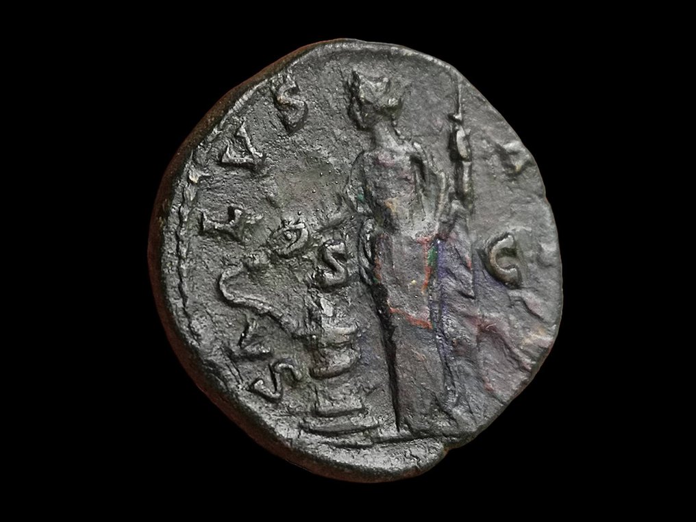 羅馬帝國. 安敦寧·畢尤 (AD 138-161). Dupondius Rome - Salus #2.1