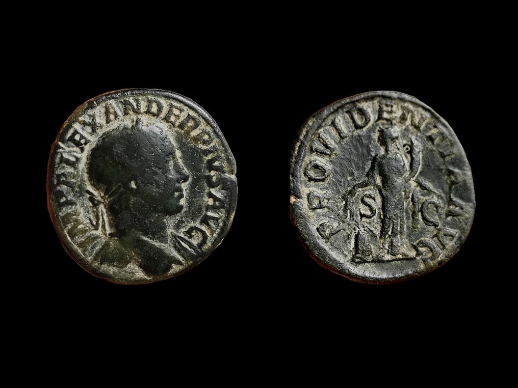 Romerska riket. Severus Alexander (AD 222-235). Sestertius Rome - Providentia #3.1