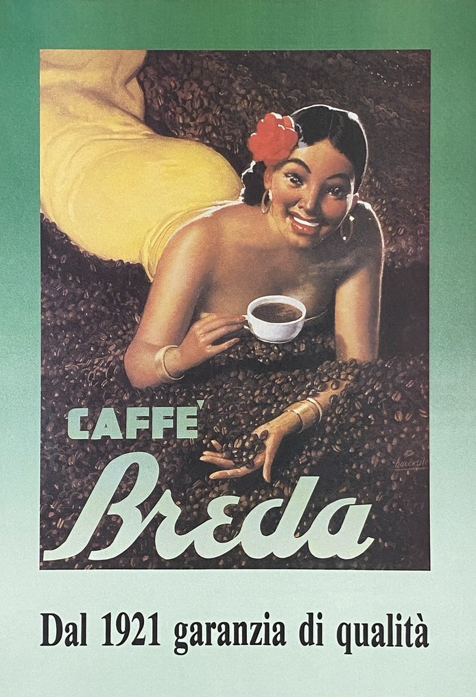 Gino Boccasile - CAFFE' BREDA - 1980s #1.0