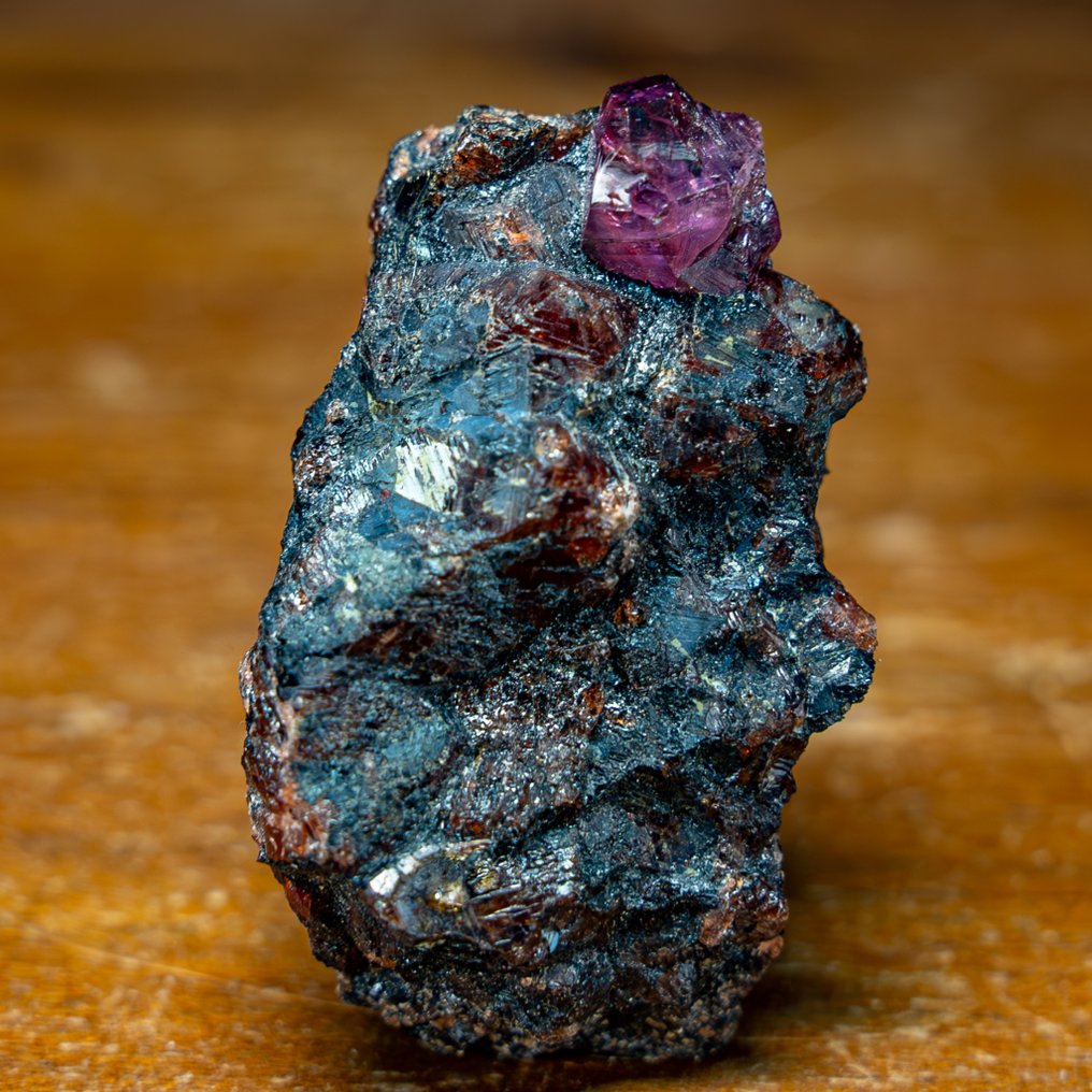 Svært sjelden gjennomsiktig Padparadscha Color Sapphire Krystaller på matrise 190,45 ct- 38.09 g #2.1