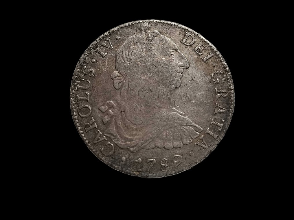 Espanja. Carlos IV (1788-1808). 8 Reales 1789 Mexico FM Busto Carlos III #3.2