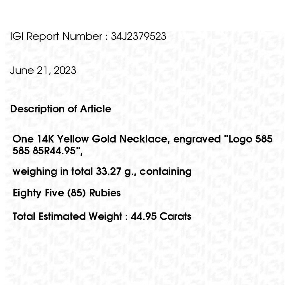 Collana Oro giallo  #3.1