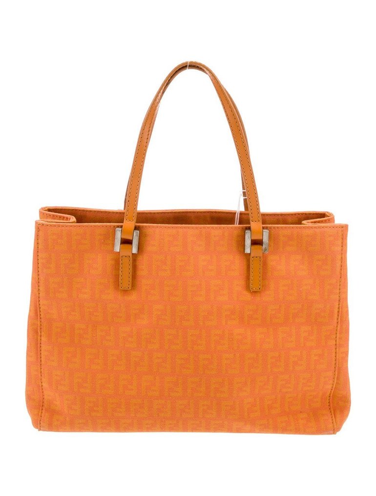 Fendi - Tote Piccola Monogrammata FF Zucchino Arancione - Handbag #1.1