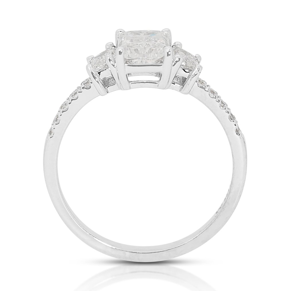 Ring - 18 karaat Witgoud -  1.43 tw. Diamant  (Natuurlijk) - Diamant #1.2