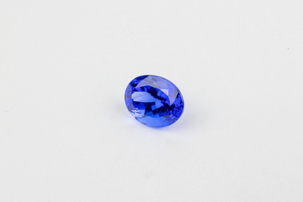 levende blå lilla Tanzanit - 5.18 ct #3.1