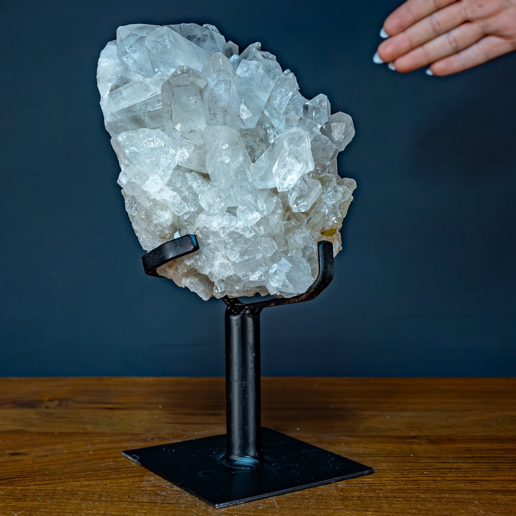 Natural AAA+++ Clear Quartz Crystal Cluster on Stand- 2390.16 g #2.1