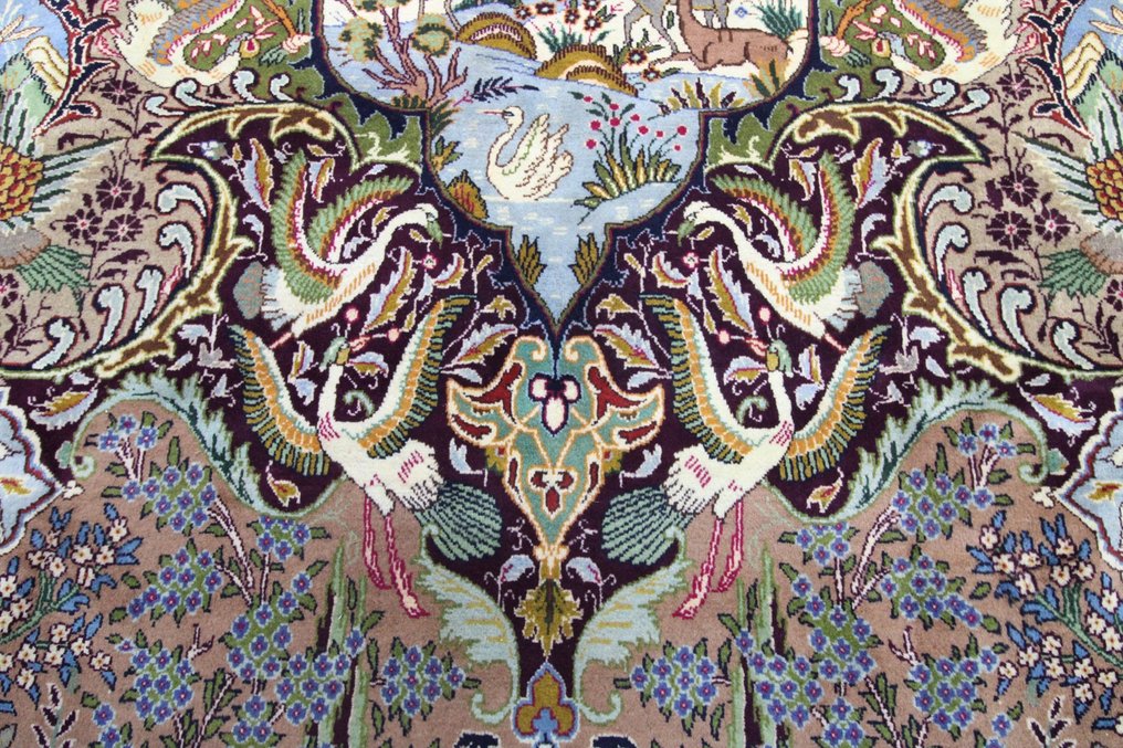 Jardin d'Eden original de Kashmar en fine laine de liège - Tapis - 389 cm - 296 cm #3.2