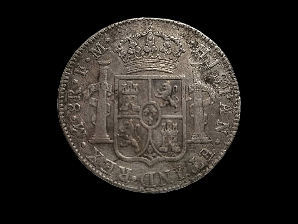 Espanja. Carlos IV (1788-1808). 8 Reales 1789 Mexico FM Busto Carlos III #2.1