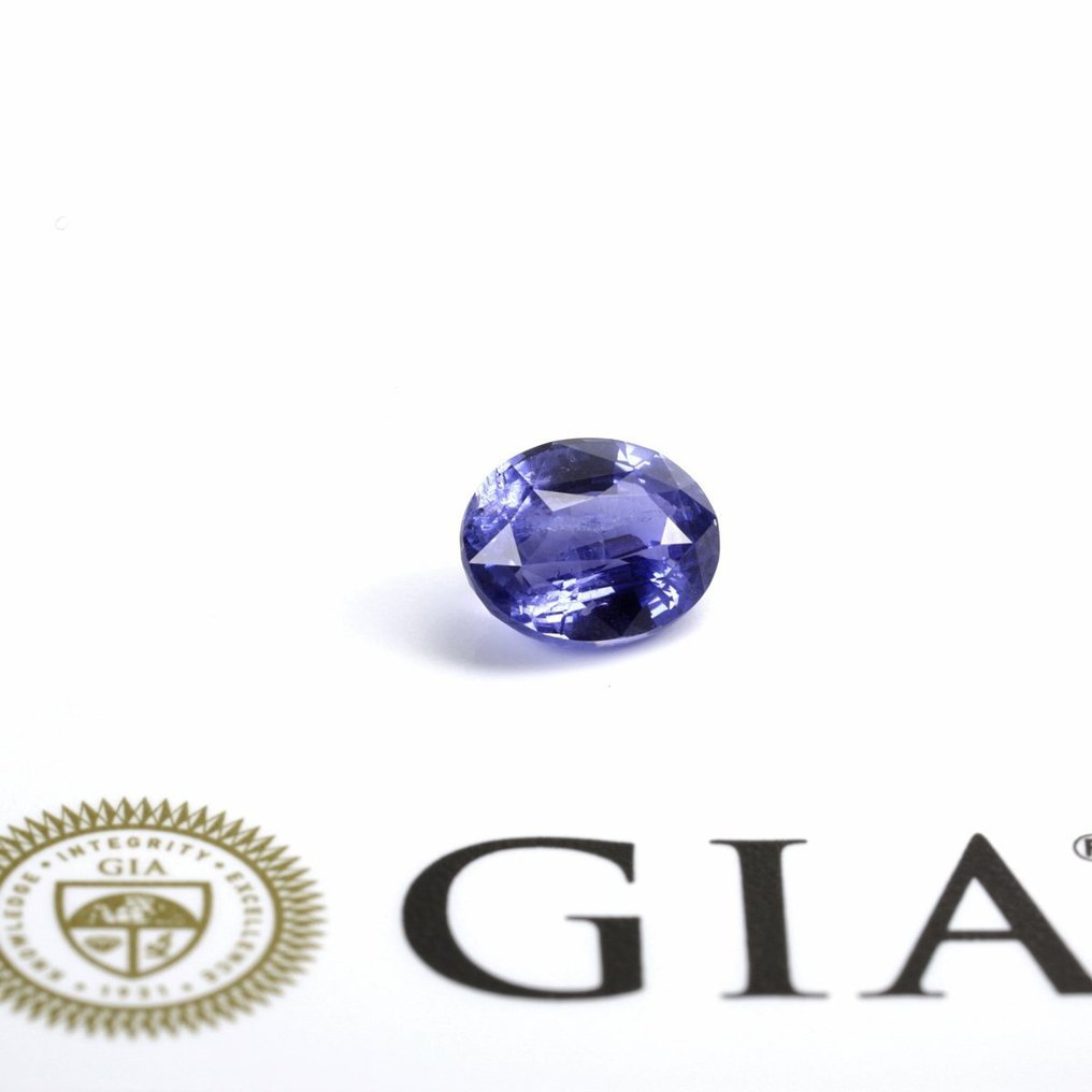 1 pcs GIA - [Bluish Violet] -  (No Heat) Sapphire - 3.01 ct #2.1