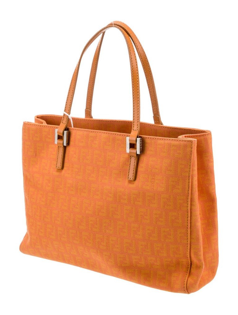 Fendi - Tote Piccola Monogrammata FF Zucchino Arancione - Handbag #1.2