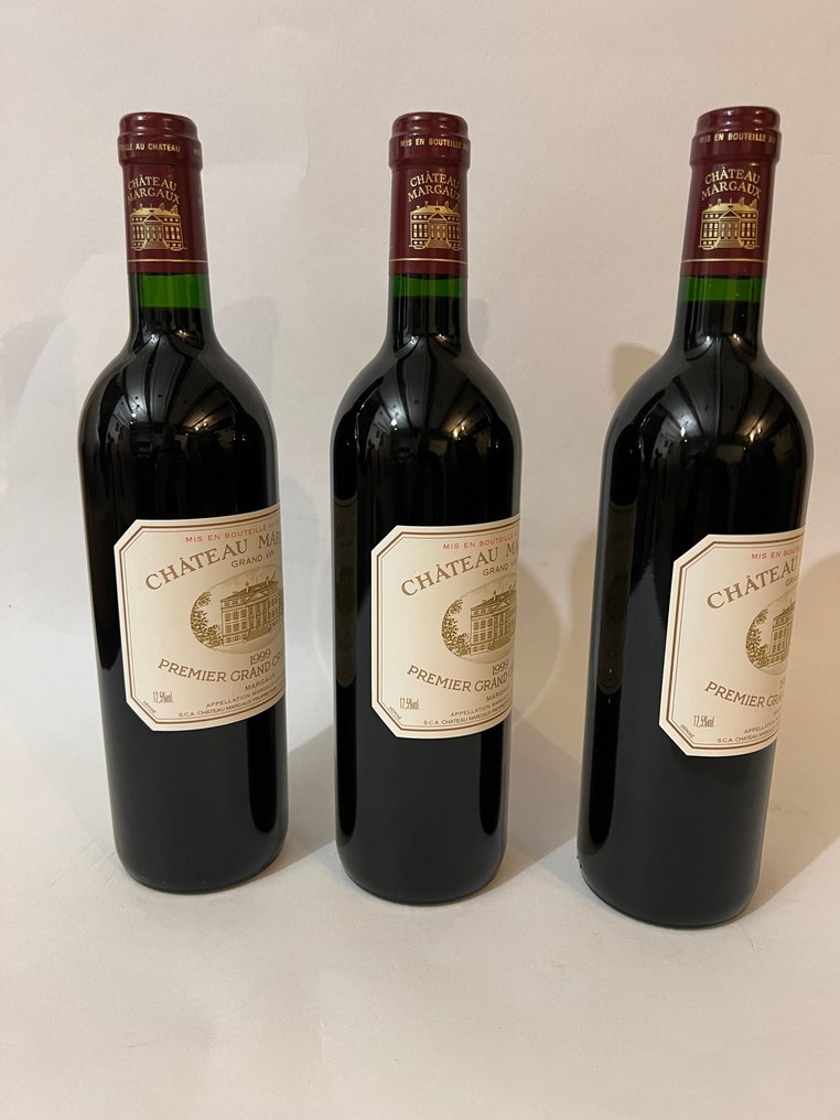 1999 Chateau Margaux - Bordeaux 1er Grand Cru Classé - 3 Flasker (0,75 L) #2.1