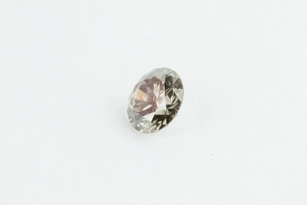 Diamant - 0.78 ct - Rond - fancy intense gris marron - SI2 #2.2