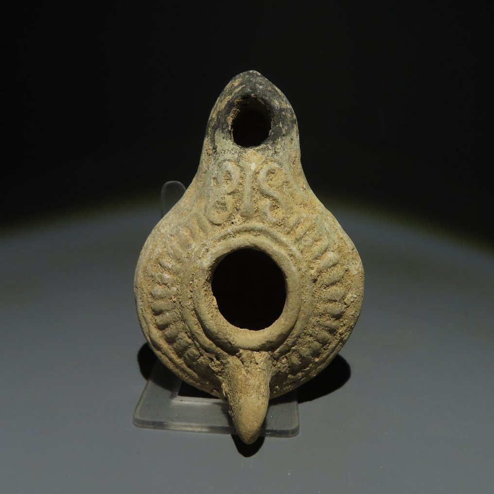 Levantinsk Terrakotta Oljelampa. 1300-700-talet e.Kr. 9 cm längd. #1.1