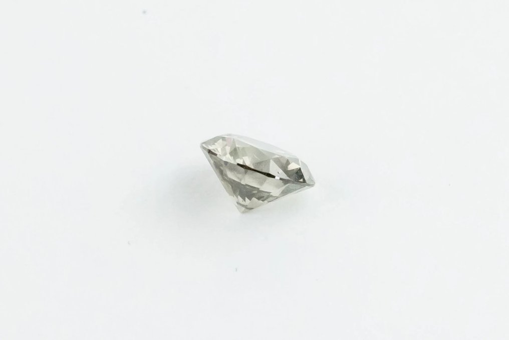 Diamant - 0.78 ct - Rond - fancy intense gris marron - SI2 #3.2