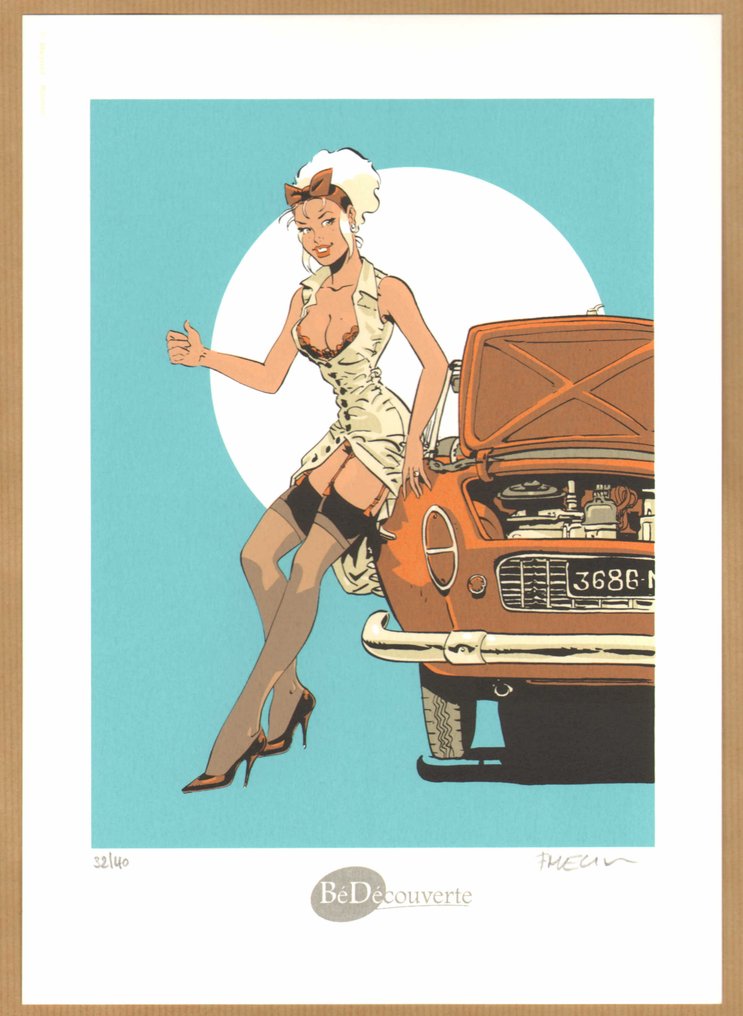 Meynet, Félix - 2 Ex Libris - Mirabelle - Voiture et Beatles - Sérigraphies - 2014 #2.1