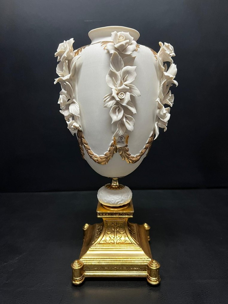 Vase  - Laiton, Céramique de Capodimonte #2.2