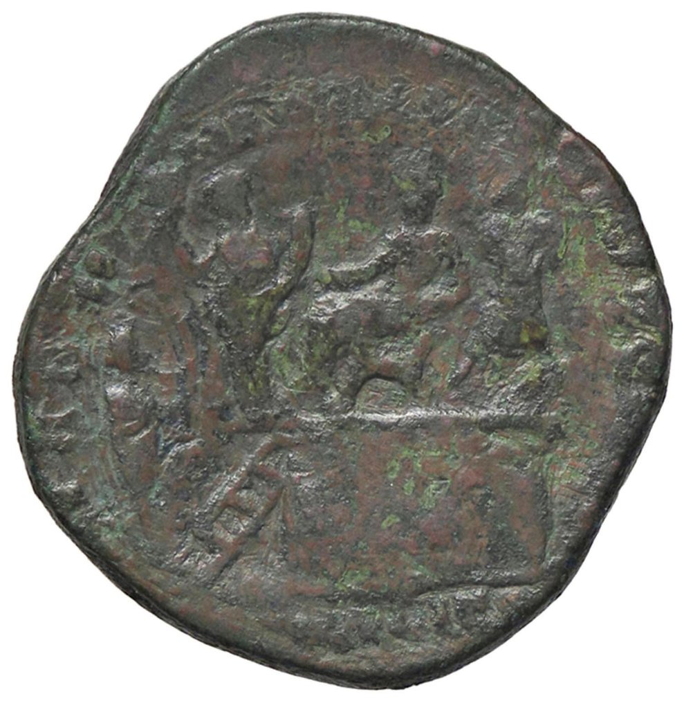 Romerska riket. Commodus (AD 177-192). Sestertius Rome, AD 180 #3.2