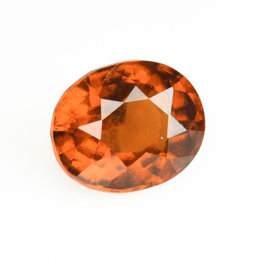 1 pcs (Orange jaunâtre) Grenat, Hessonite - 3.97 ct #2.1