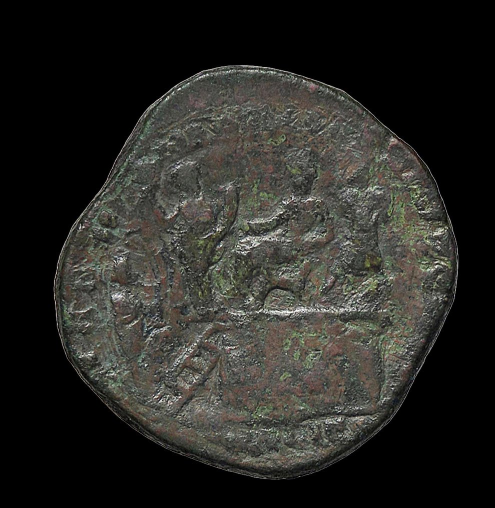 Império Romano. Commodus (AD 177-192). Sestertius Rome, AD 180 #2.2