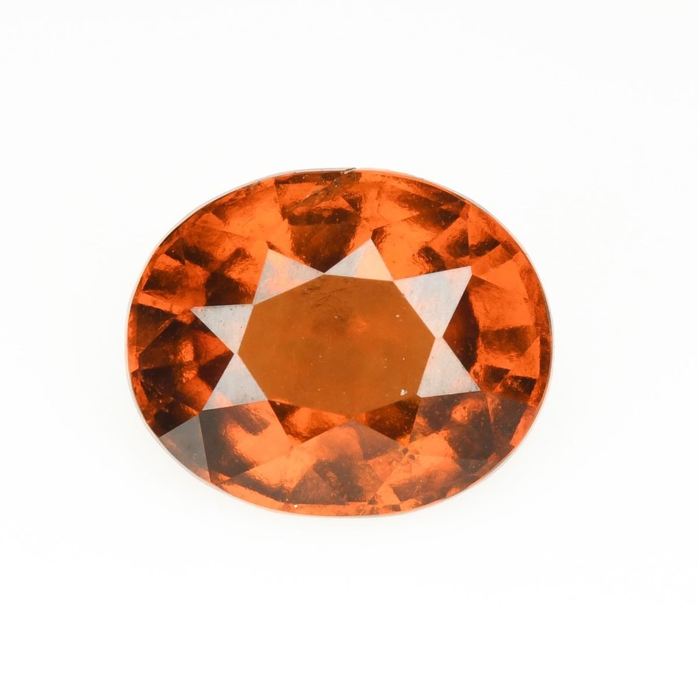 1 pcs (Żółtawo-Pomarańczowy) Granat, Hessonit - 3.97 ct #1.2
