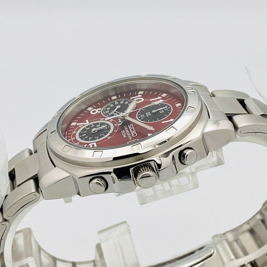 Seiko - Chronograph  Red Dial - No Reserve Price - 7T92-0CA0 - Men - 2020+  #2.1