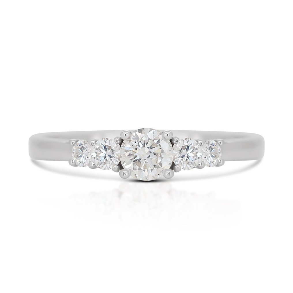 Ring Hvidguld Diamant  (Natur) - Diamant #1.1
