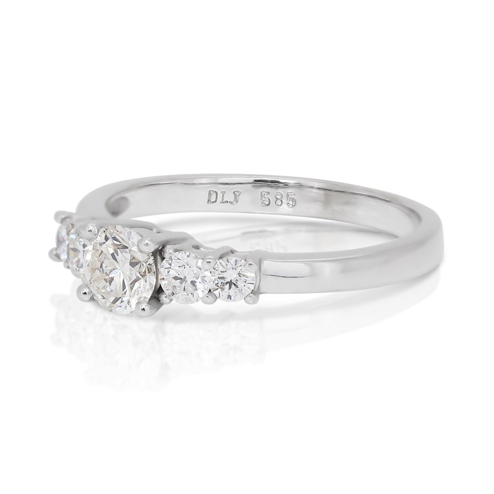 Ring Vittguld Diamant  (Natural) - Diamant #3.1