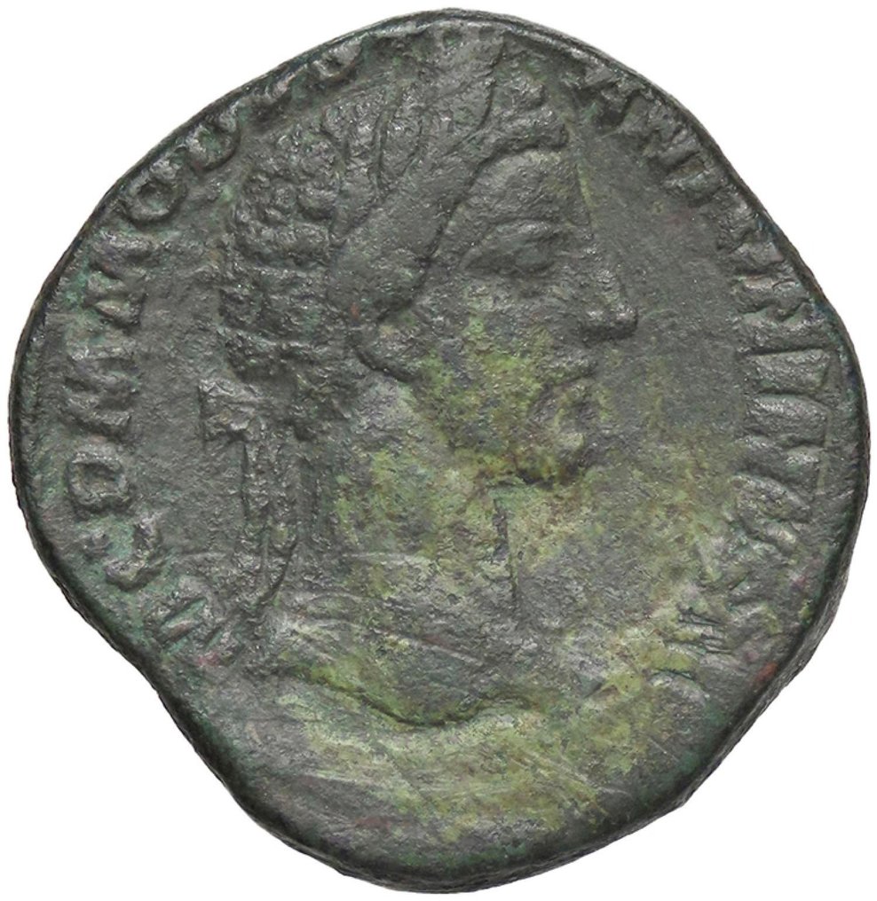 Romerska riket. Commodus (AD 177-192). Sestertius Rome, AD 180 #3.1