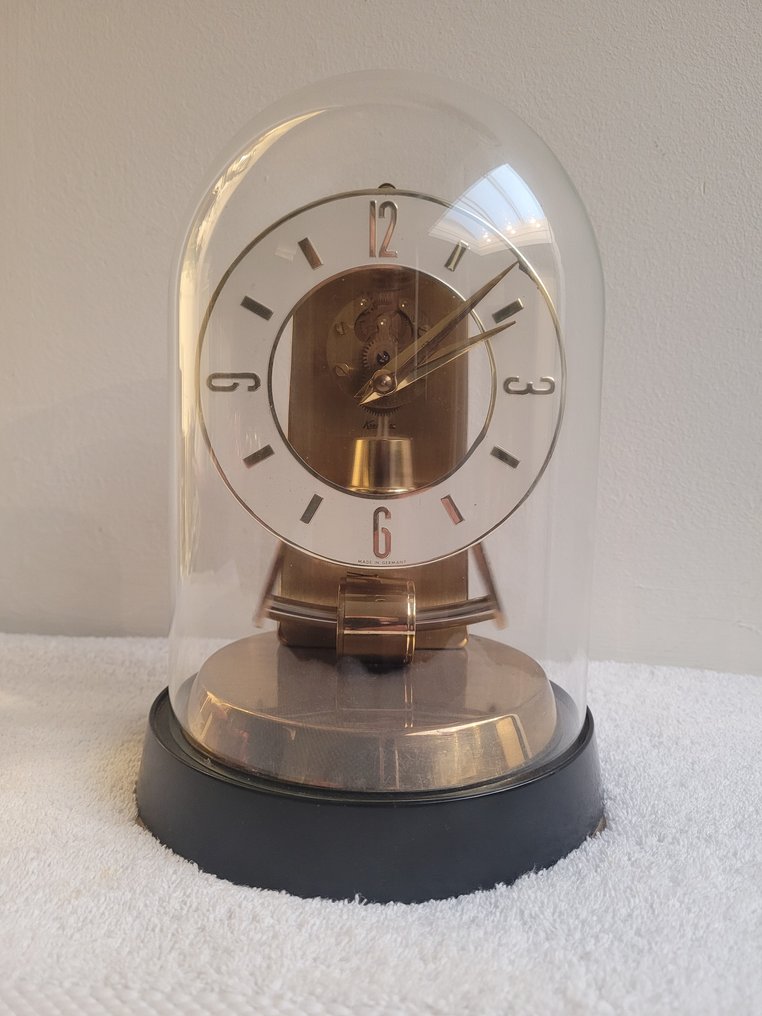 Elektromágneses óra -  Art Deco sárgaréz, bakelit, üveg - 1960-1970 #1.1