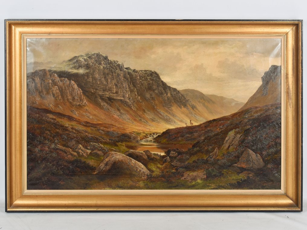 Henry W. Henley (1831-1931) - The Lairig Ghru pass in the Highlands, Scottland #3.2