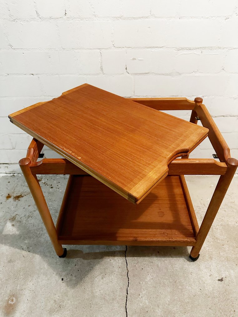 Serving trolley - With the possibility of enlargement - Teak #2.1