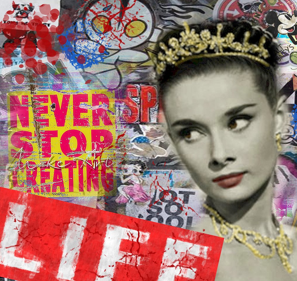 Original Luc Best - "Audrey Hepburn - Never stop creating life" #2.1