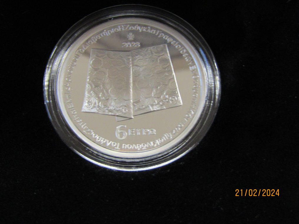 Grèce. 6 Euro 2023 "20 jaar overlijden van Antonis Samarakis" Proof  (Sans prix de réserve) #3.2
