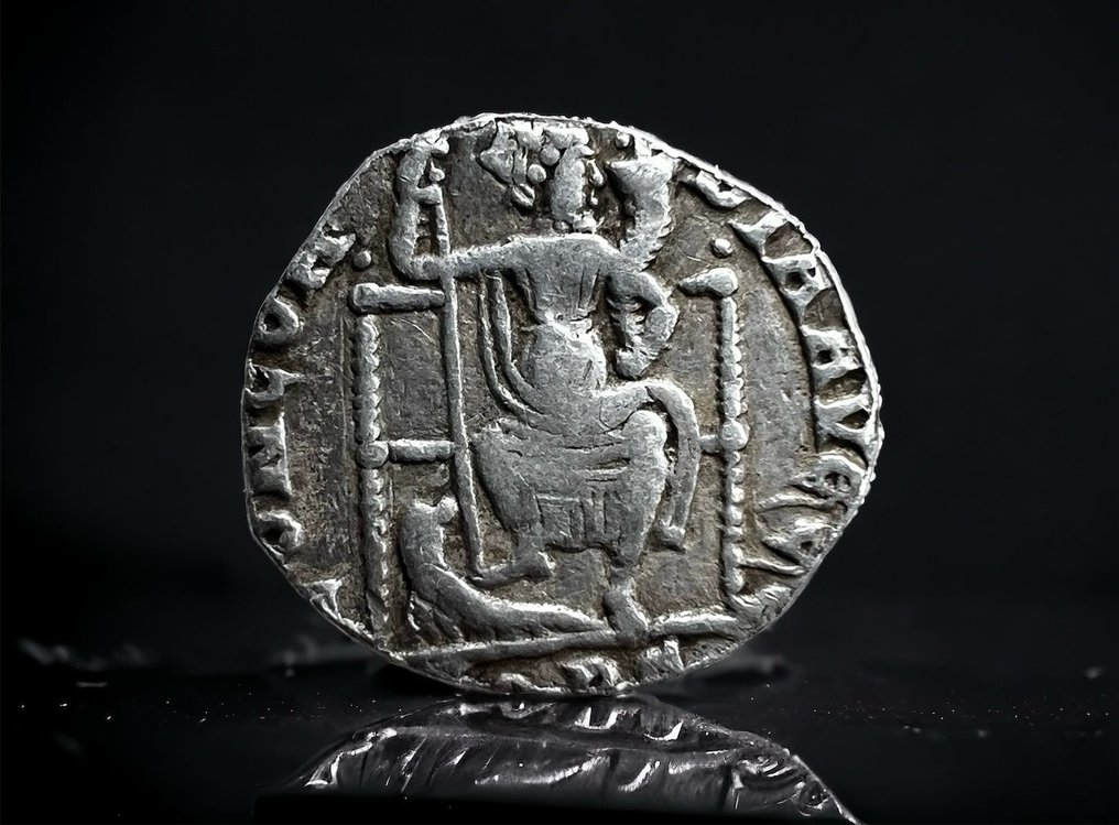 Römisches Reich. Theodosius I. (379-395 n.u.Z.). Siliqua Treveri (Trier)? AD 383-388 #2.2
