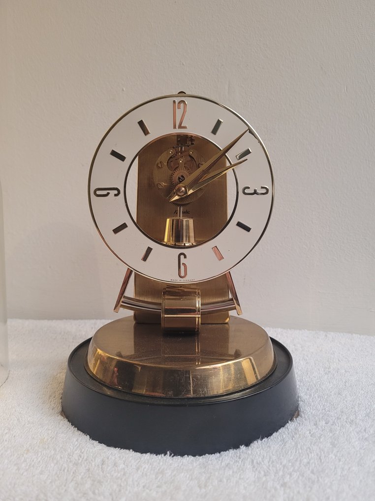 电磁钟 -  艺术装饰 黄铜、电木、玻璃 - 1960-1970 #1.2