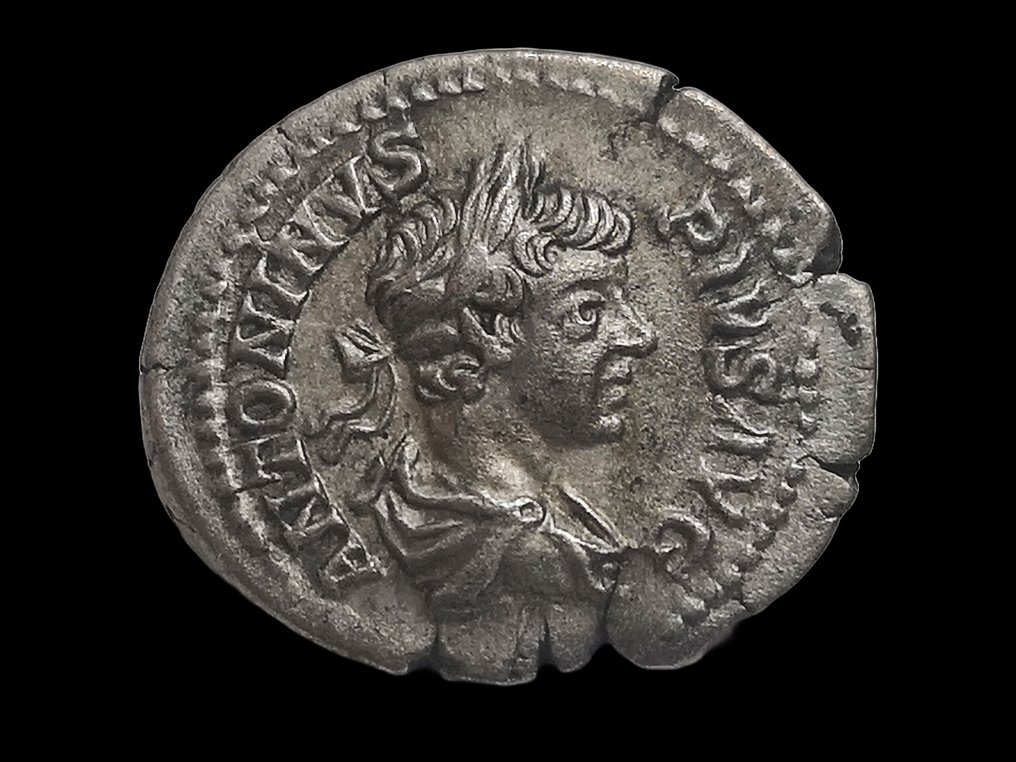 Romeinse Rijk. Caracalla (198-217 n.Chr.). Denarius Rome - Victory #2.1
