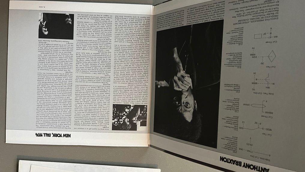 Anthony Braxton - New York, Fall 1974 - Disque vinyle unique - 1975 #2.1