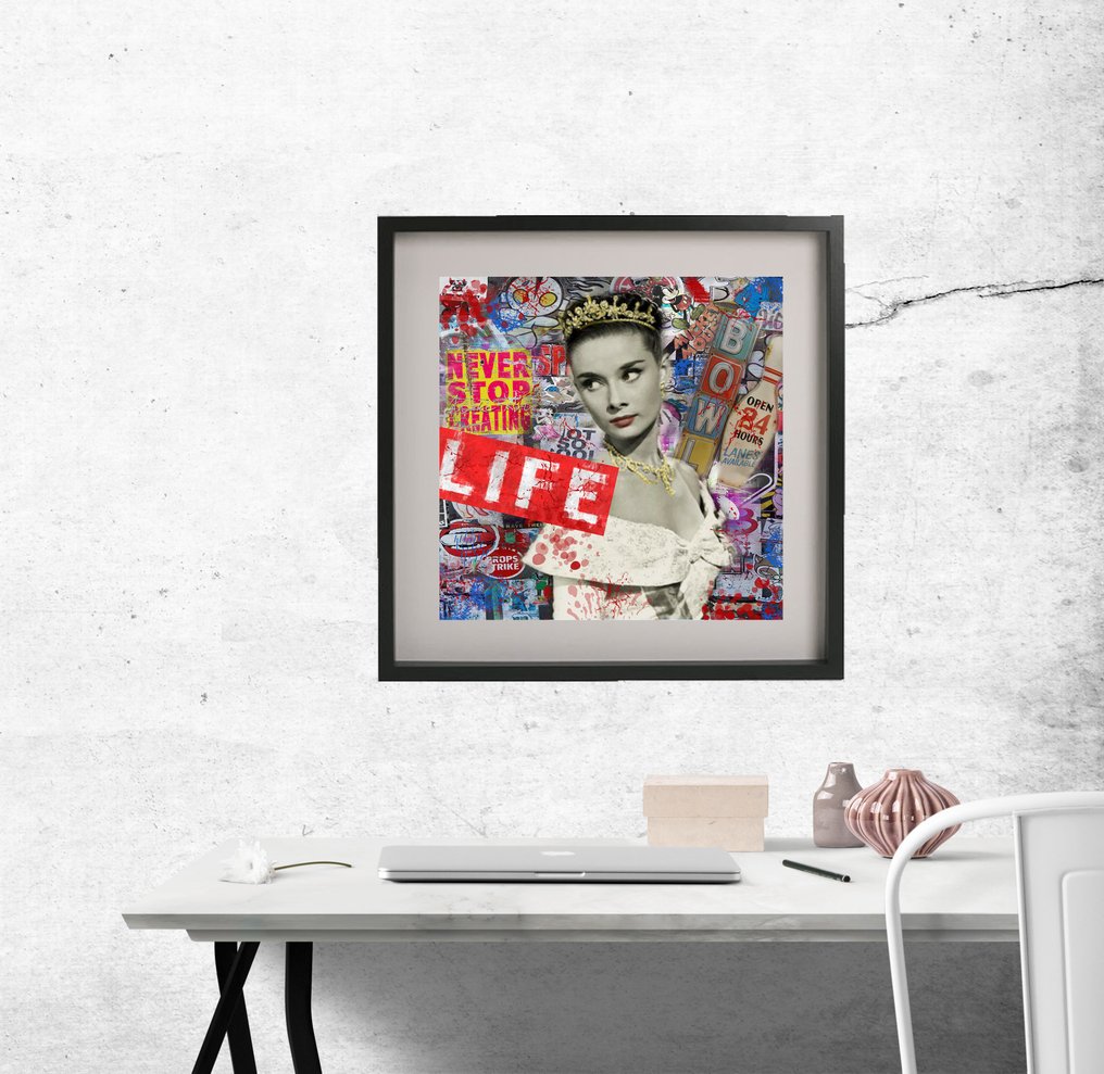 Original Luc Best - "Audrey Hepburn - Never stop creating life" #1.0