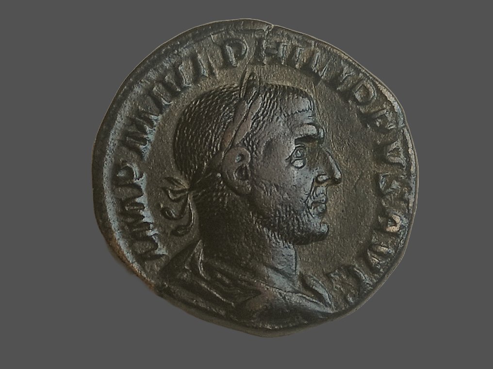 Imperio romano. Felipe I (244-249 e. c.). Sestertius Rome - Aequitas #2.2