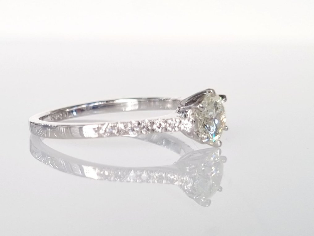 Forlovelsesring Hvidguld Diamant  (Natur) #2.2