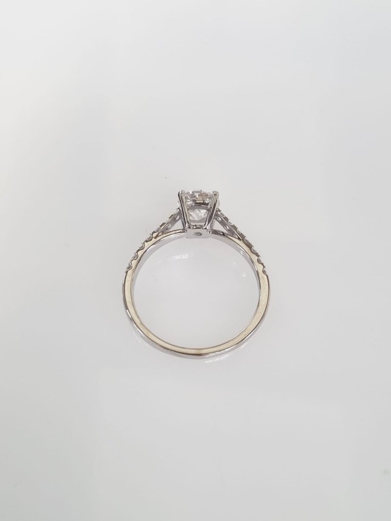 Pierścionek zaręczynowy Białe złoto Diament  (Naturalny) #3.1