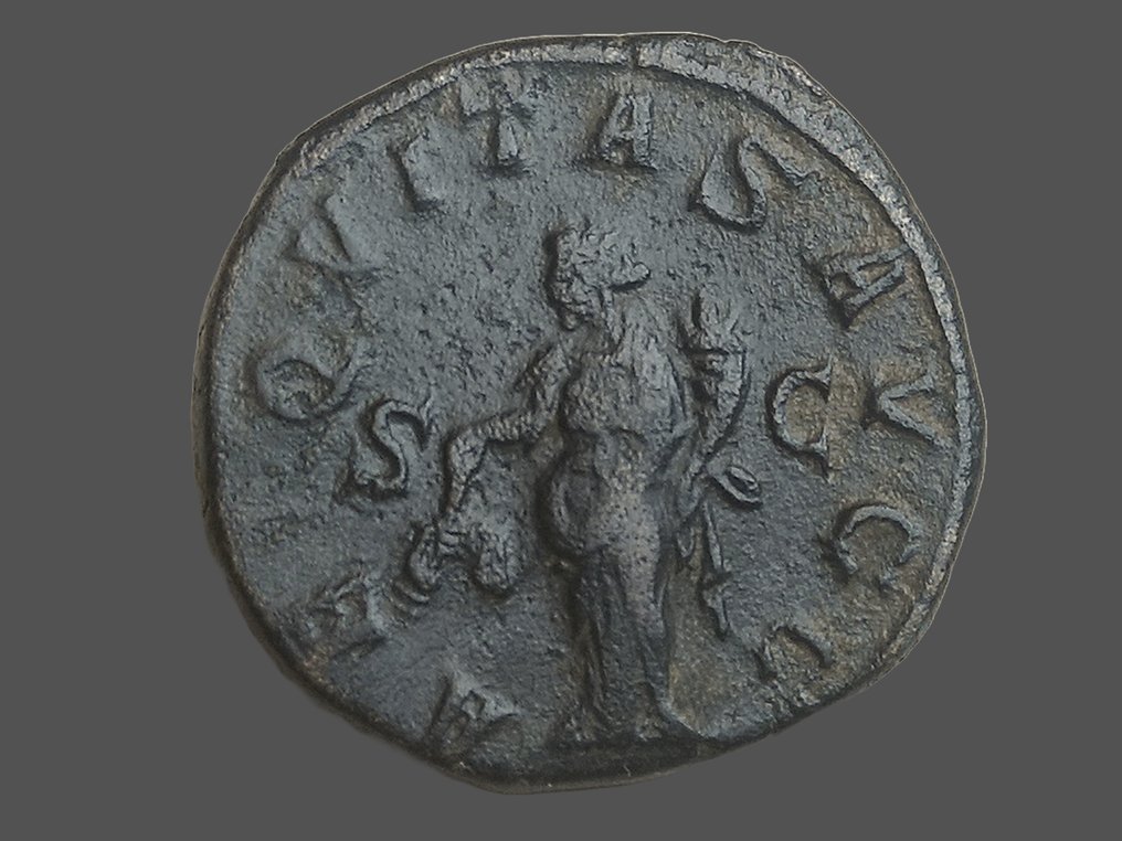 Római Birodalom. I. Fülöp (AD 244-249). Sestertius Rome - Aequitas #2.1