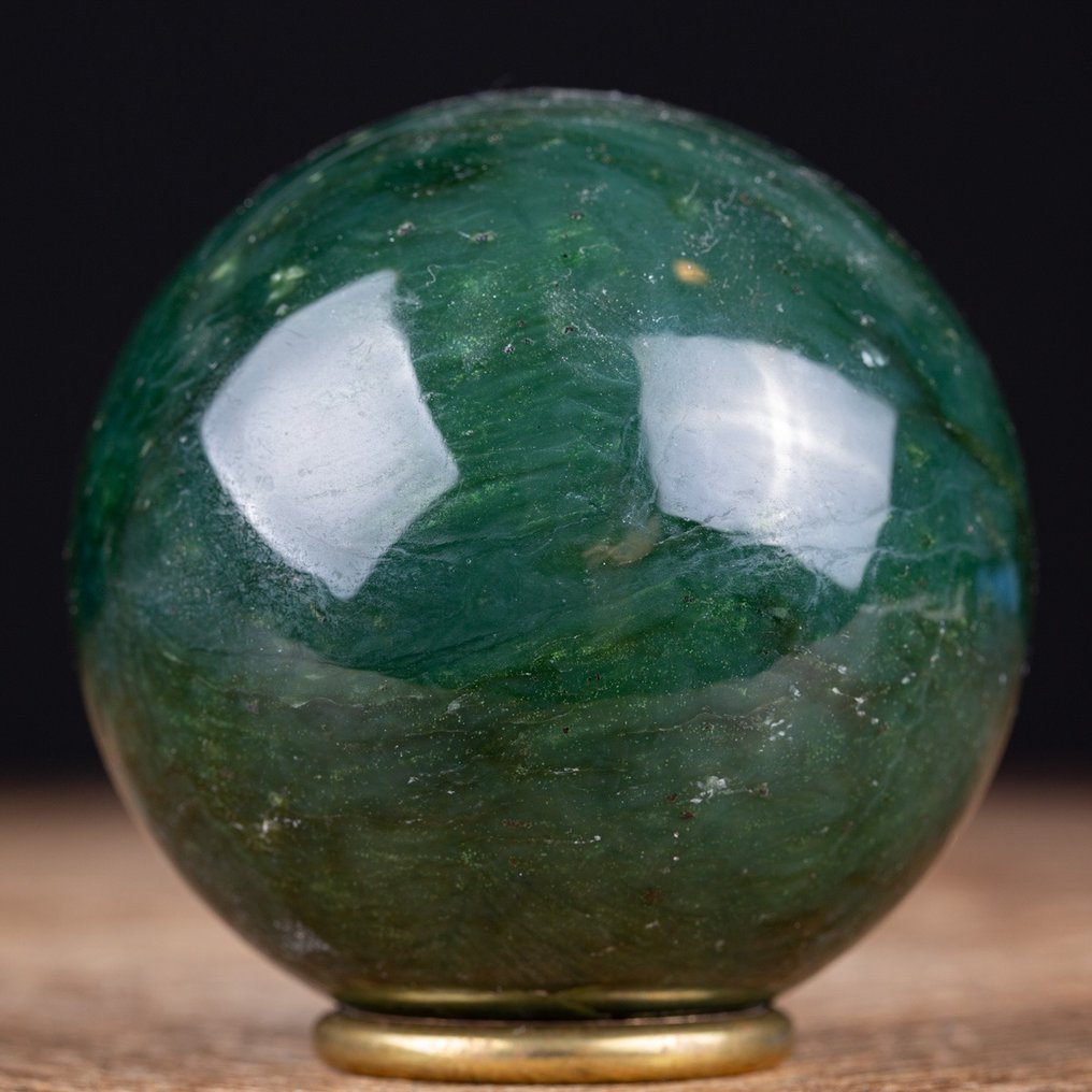 Esfera de Nefrita de Primera Calidad Esfera de Jade Nefrita. - Altura: 77 mm - Ancho: 77 mm- 716 g - (1) #1.2