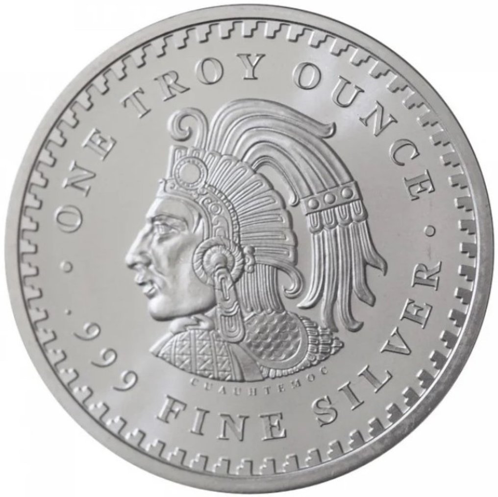United States Silver medal (ND) quot Aztec Calendar Aztec Sun Stone quot 1