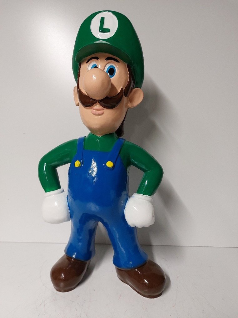 Statua, mooi afgewerkt beeld Luigi (Mario Bros) - 70 cm - poliresina #1.1