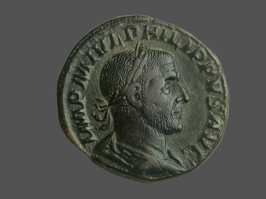 Római Birodalom. I. Fülöp (AD 244-249). Sestertius Rome - Aequitas #1.1