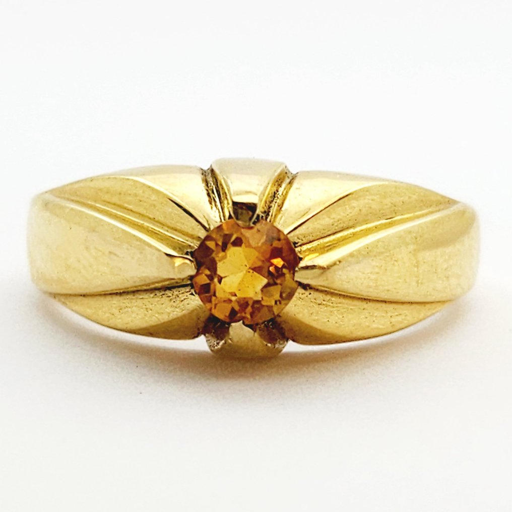 戒指 黄金 黄水晶 #2.1